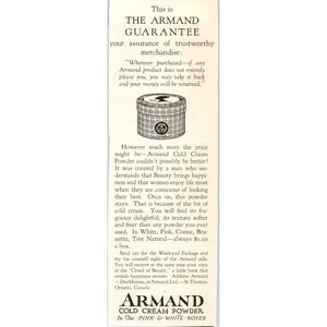 Armand Cold Cream Powder Des Moines 1924 Magazine Ad AF7-LJ1
